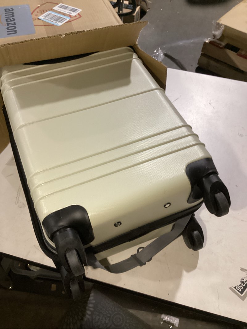 Condition photo showing Good Condition for Travelers Club 20" Richmond Spinner Carry-On Luggage, Bone, Inch (TC-7920-900)