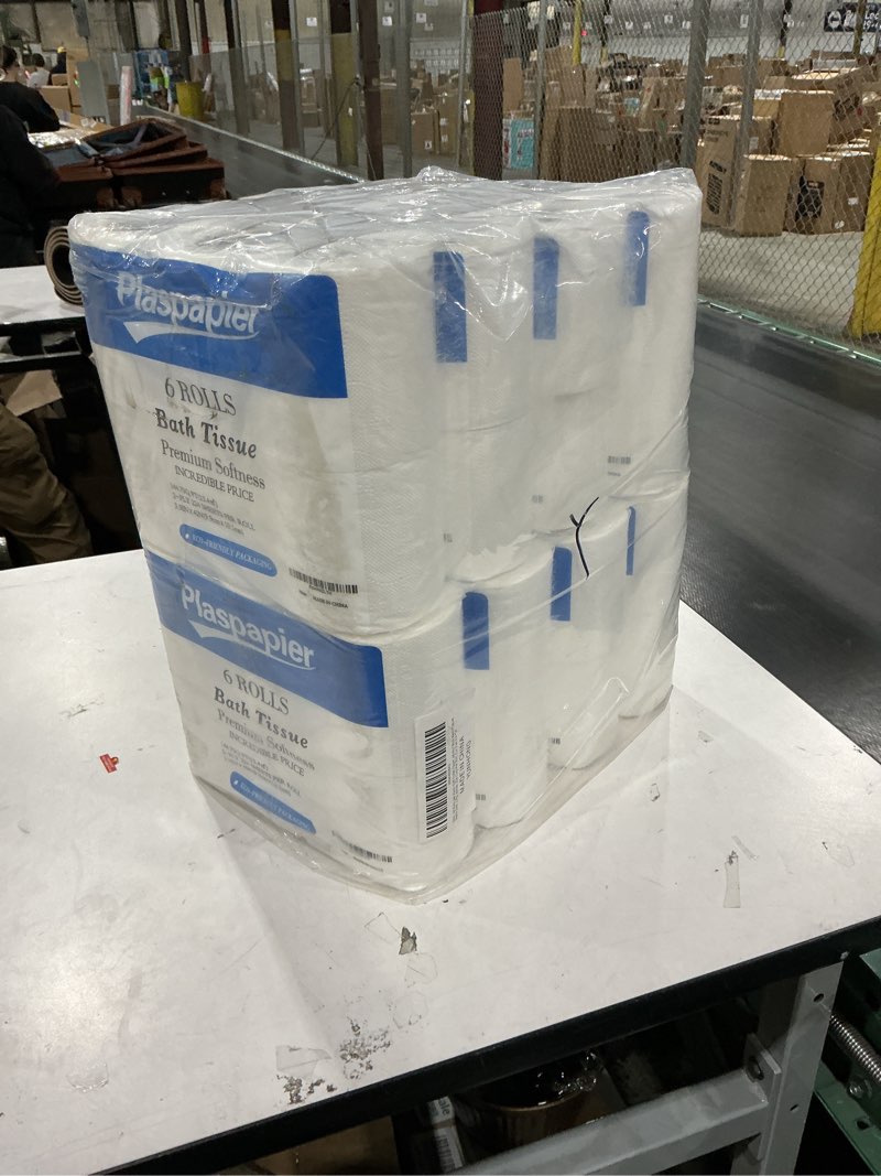 Condition photo showing New/Like New for 48 Rolls Ultra Soft & Strong Toilet Paper, 2-Ply Septic Safe Bath Tissue, 224 Sheets/Roll (3.9x4”), Bulk Pack for Home & Business