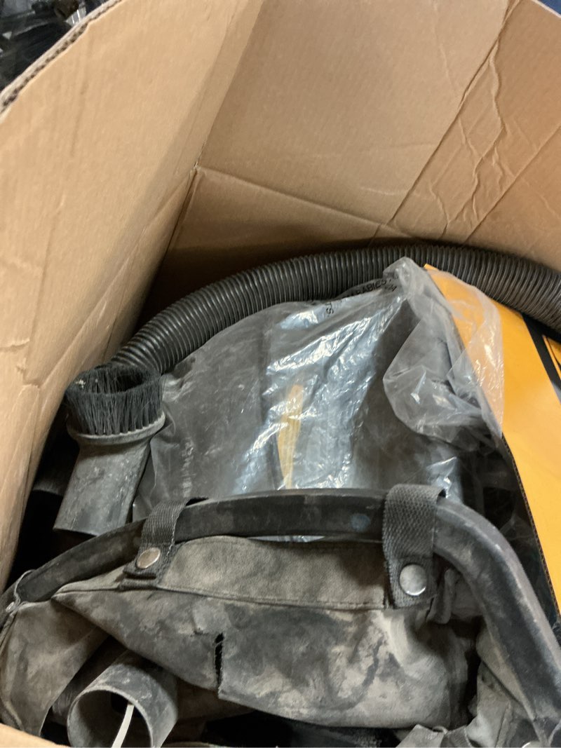 Condition photo showing As Is for dewalt stealthsonic quiet 9-gallon 5-hp corded wet/dry shop vacuum with accessories included