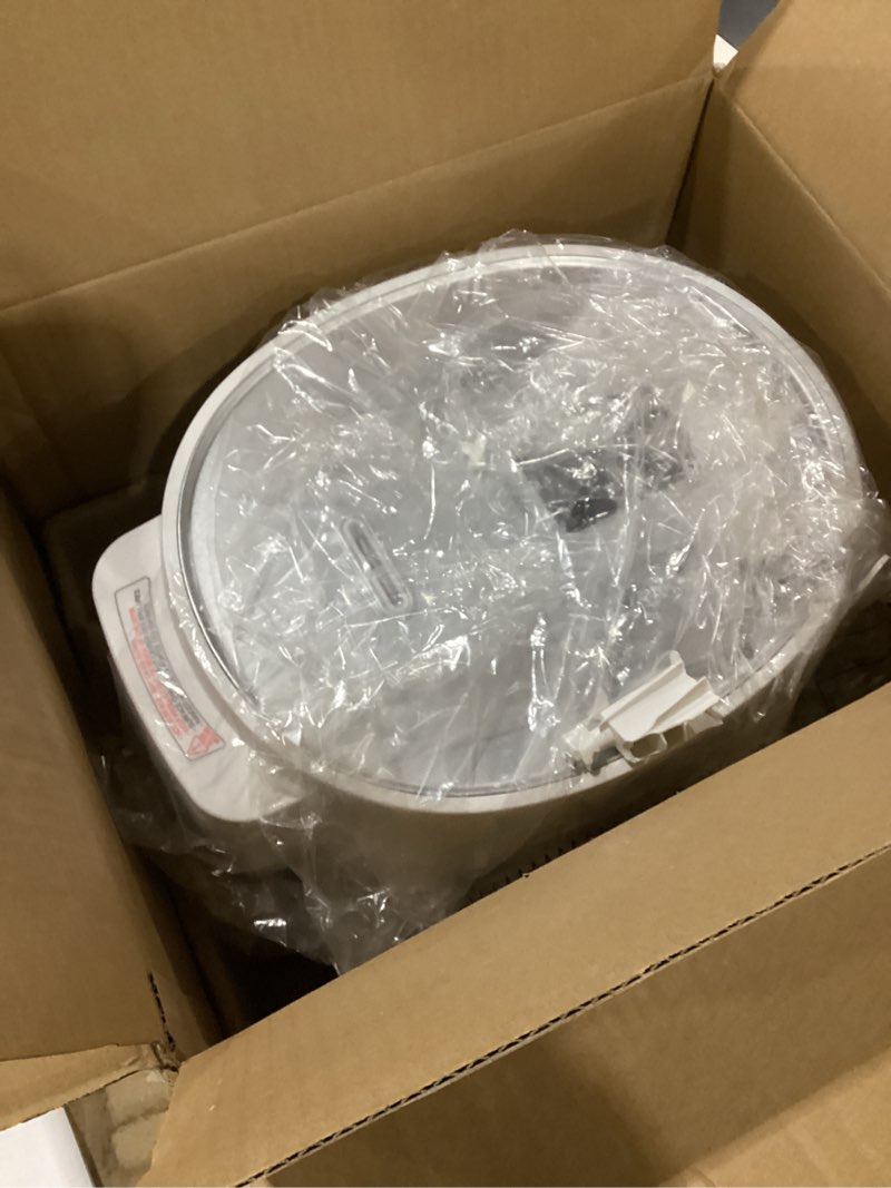 Condition photo showing As Is for CUCKOO Micom Rice Cooker 6-Cup Uncooked / 12-Cup Cooked with Nonstick Inner Pot, Versatile Rice Maker with 9 Menu Options, Fuzzy Logic Technology, Auto Clean, Quick Rice Mode, White (CR-0675FW) WHITE 6 CUP