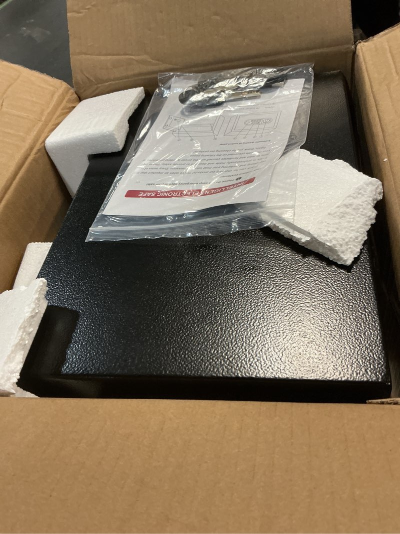 Condition photo showing Good Condition for 1.3 cuft small home safes water and fireproof, anti-theft safes for home use fire and water proof with combination lock, smart alert system and removable shelf, digital document safe for jewelry money