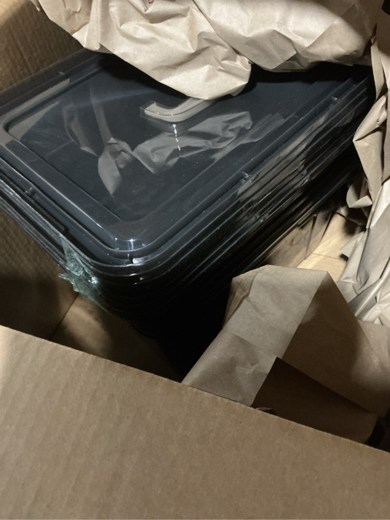 Condition photo showing Good Condition for (similar to) sterilite 4 pack ultra latching box, storage bins with lids, clear plastic, 70 quart - heavy-duty organizing containers for closet, bathroom, and office 70 quart 4-pack