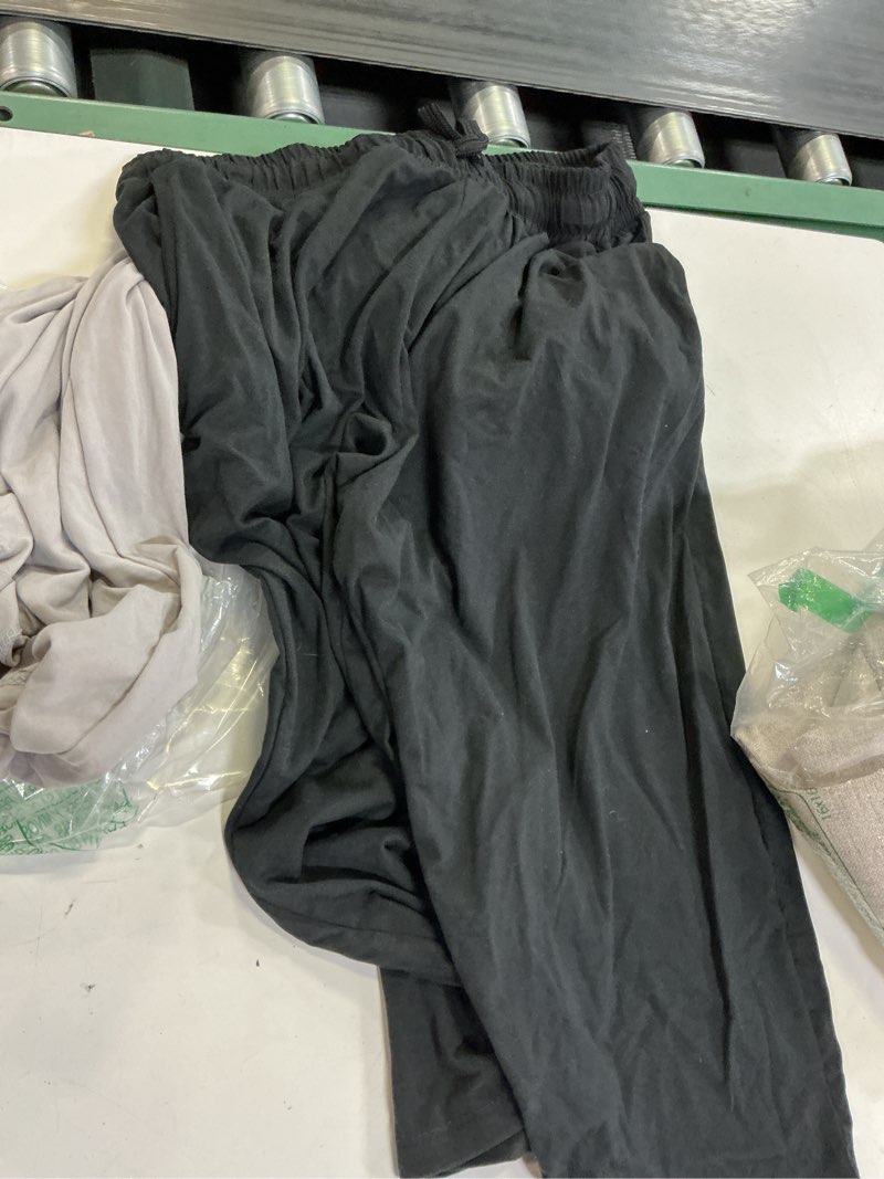 Condition photo showing Good Condition for real essentials 3-pack: women's capri open bottom soft sweatpants with drawstring (available in plus size)