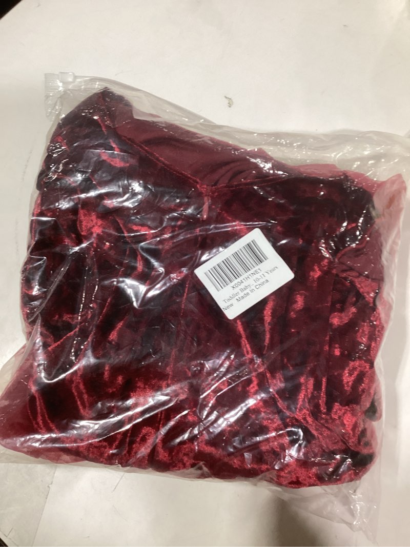 Condition photo showing Good Condition for IDOPIP Toddler Baby Flower Girls Velvet Tutu Dress Fall Long Sleeve Princess Pageant Wedding Christmas Birthday Party Dresses 8-9 Years Wine Red