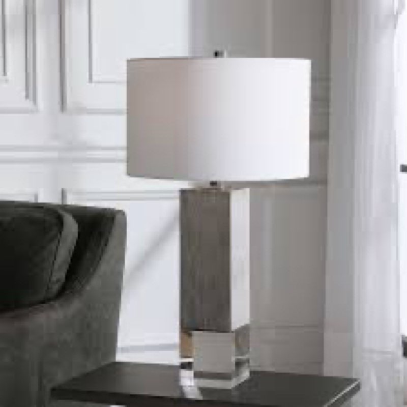 Moran 28.5" Gray Table Lamp