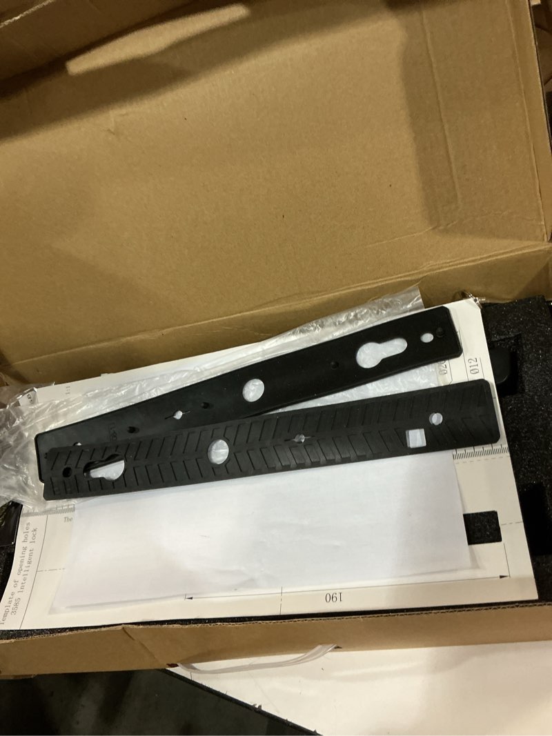 Condition photo showing Good Condition for sliding door smart lock, eseesmart sliding glass door lock with fingerprint, smart mortise lock with app ic card code keys, patio door double hook 2085 mortise lock set with handle