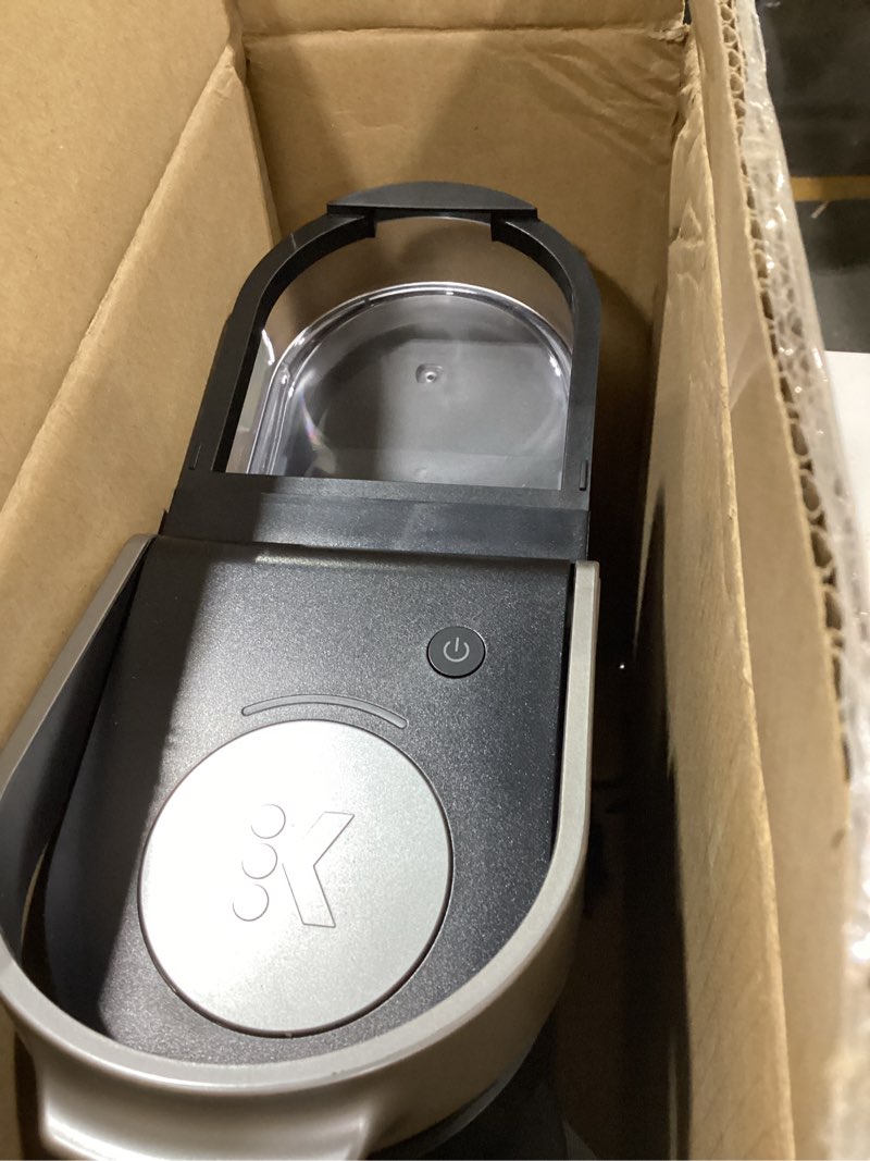 Condition photo showing New/Like New for Keurig K-Mini Single Serve K-Cup Pod Coffee Maker, 6 to 12oz Brew size, with Cord Storage, Perfect for Small Spaces, Black