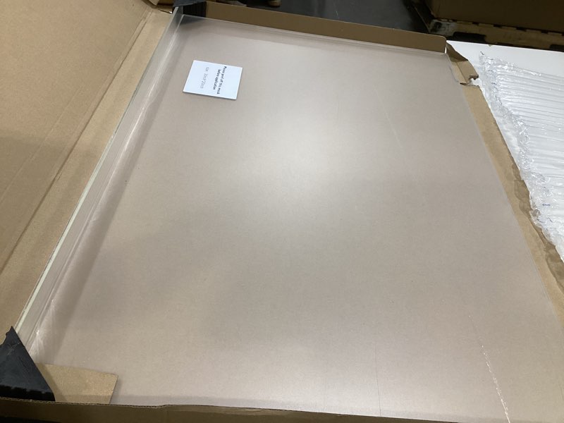 Condition photo showing As Is for large acrylic cutting board with counter lip, 30x20inch clear cutting boards for countertop?2pcs, countertop protector and 16 * 20 inch dish drying mat?5mm non-slip cutting board for kitchen counter