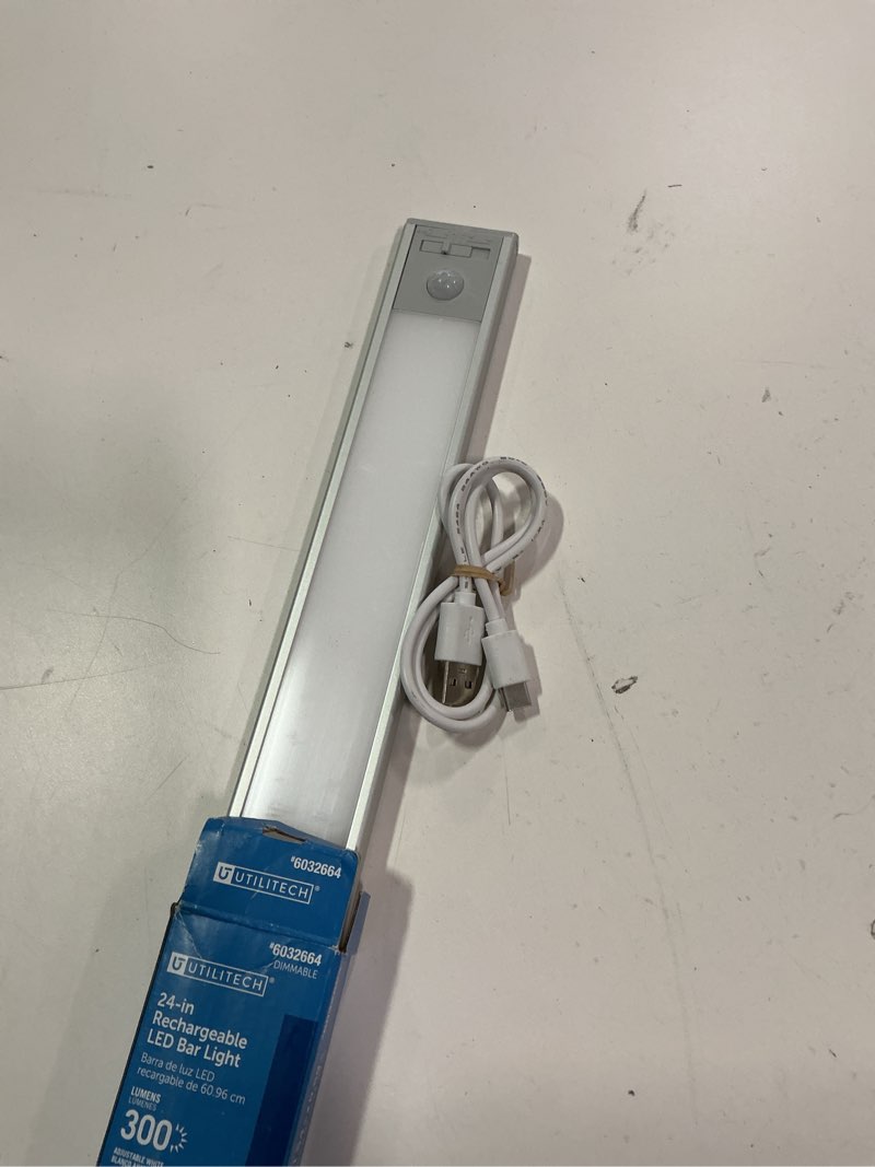 Condition photo showing As Is for 24-in Rechargeable LED Bar Light