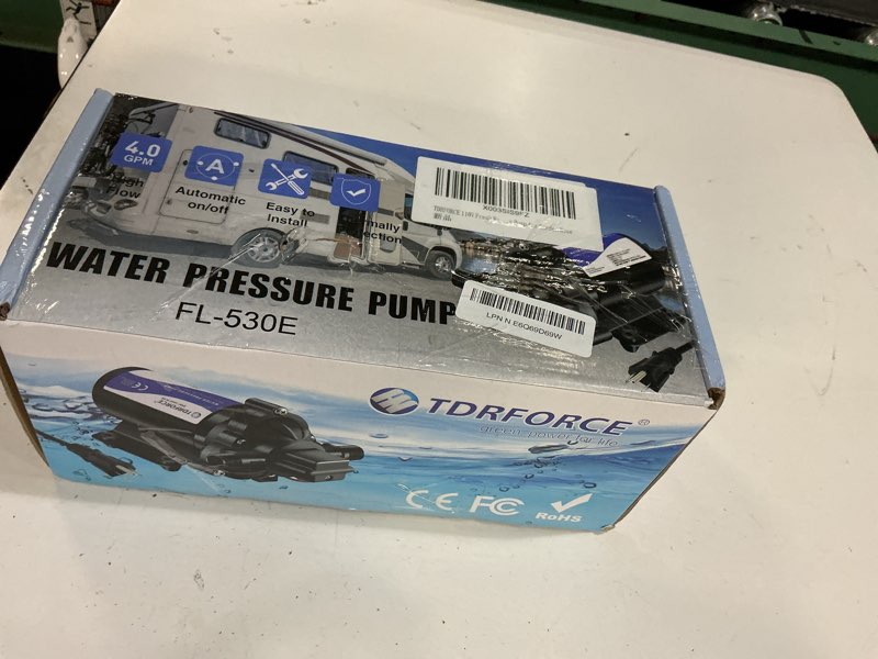Condition photo showing Good Condition for 110v fresh water circulating pump 4gpm pressure increase booster pump 45 psi transfer pump self priming on demand water pump diaphragm pump washdown pump inline water pump for garden hose… 110v ac 4gpm