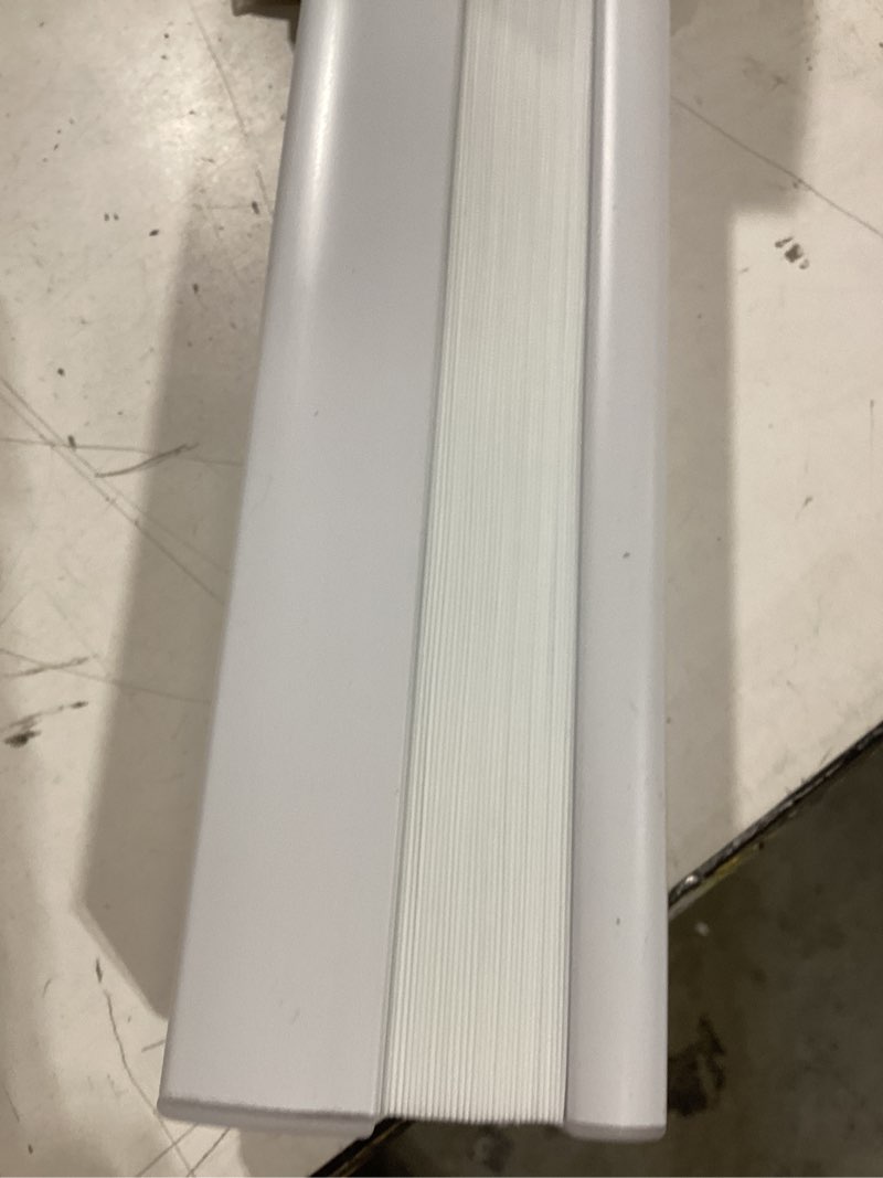 Condition photo showing Good Condition for dez furnishings cordless 1" light filtering pleated shade, fabric, 26" w x 48" h, white white 26"w x 48"h