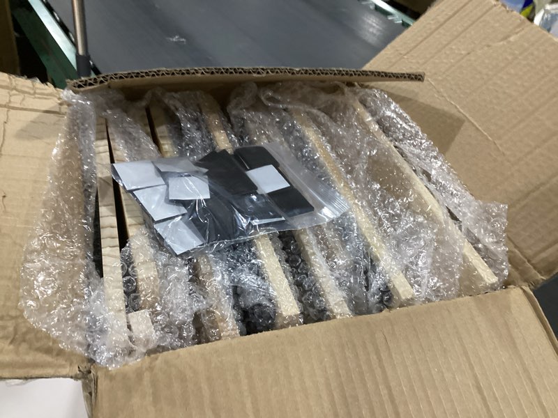 Condition photo showing New/Like New for **1 damaged ramp** Anti-Slip Dog Steps for Stairs, 6 Pack Foldable Wooden Pet Ramp for Small Dogs, Low-Angle Stair Support for Senior, Injured, Short-Legged & Mobility-Limited Pets 6-Pack