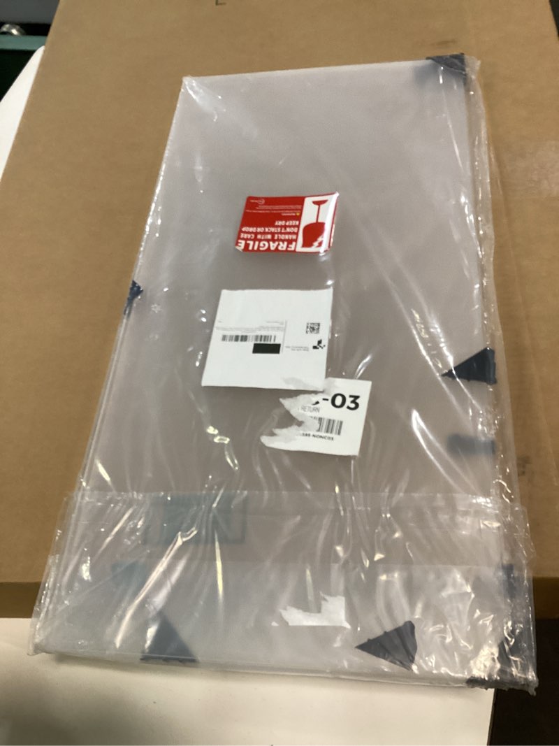 Condition photo showing New/Like New for CALPALMY (Pack of 2) 12 x 24 Inch Clear Acrylic Sheets 1/4" Thick Plexiglass; Use for Craft Projects, Signs, Display Cases, Sneeze Guard and More; Cut with Cricut, Engraver, Power Saw or Hand Tools 12x24", 1/4" Thick Clear 2