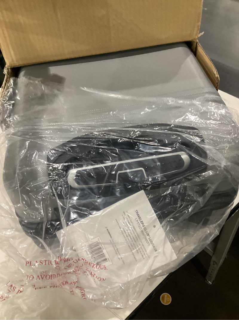 Condition photo showing New/Like New for Travelers Club Skyline 20" Carry-On Spinner Luggage, Gray 22-Inch Carry-On Gray