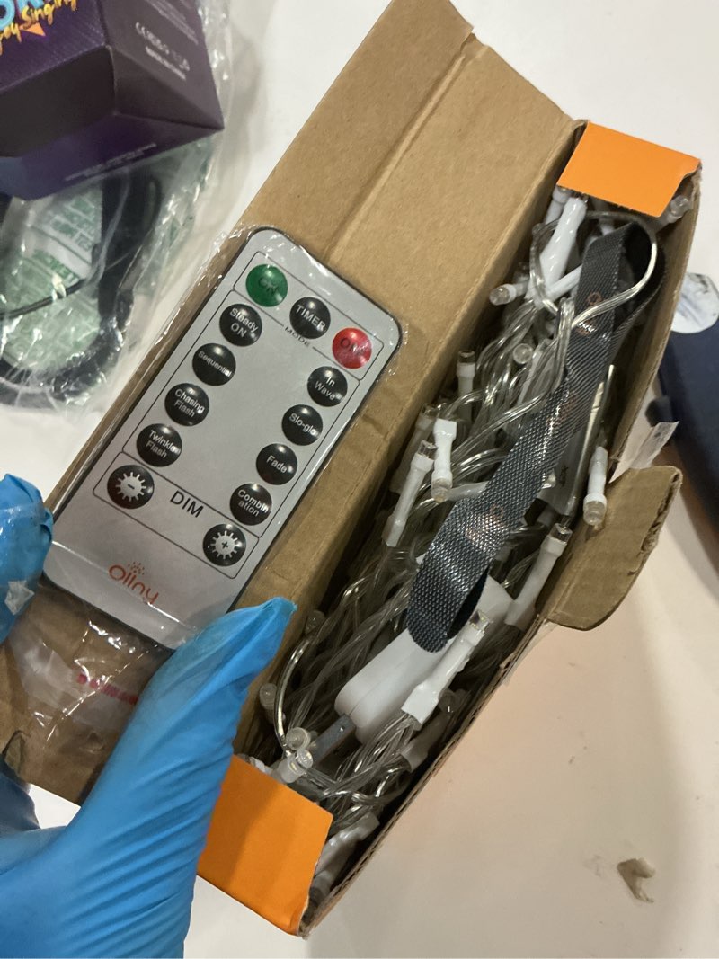 Condition photo showing Good Condition for Ollny Curtain Lights 200LED 6.6x6.6ft(Warm White + Multicolor)