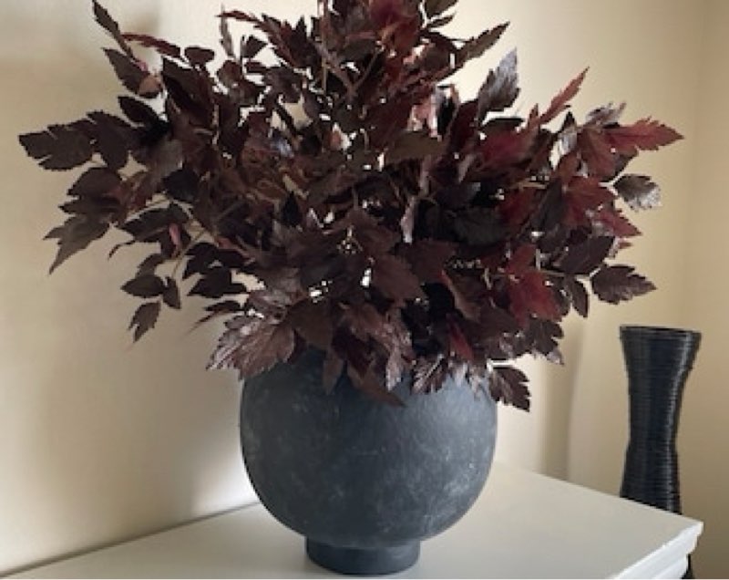 giegxin artificial cimicifuga fall faux trees 4.4 ft plum cimicifuga stems plant realistic leaf autu