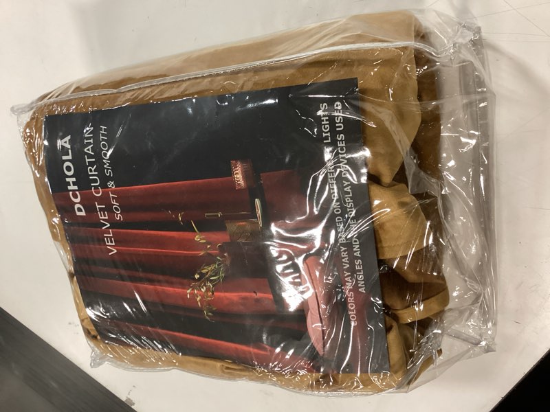 Condition photo showing New/Like New for dchola dark green velvet curtains for bedroom window with back tab, super soft vintage luxury heavy drapes, room darkening thermal insulated curtain for living room, w52 by l63 inches, 2 panels darkgreen 52"w x 63"l (pack of 2)