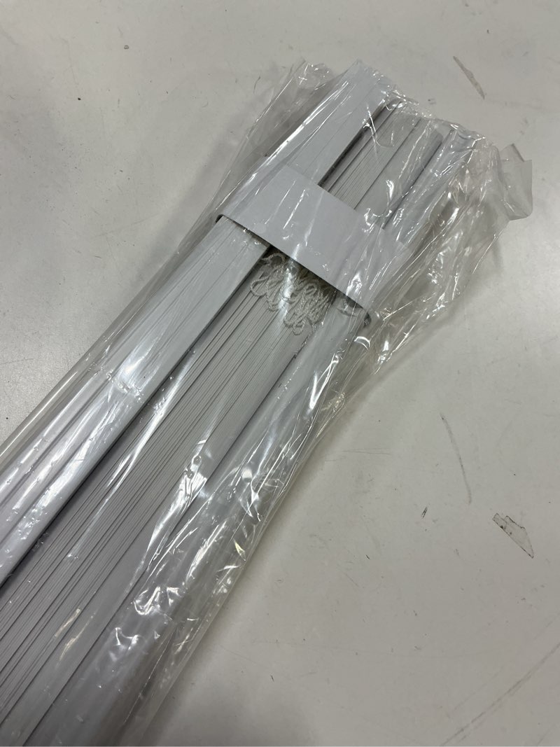 Condition photo showing Good Condition for UNISHADES Blinds for Indoor Windows 1" Vinyl L-Shaped Slats Cordless Mini Blinds for Home, 31" W × 36" H - White White 31" W × 36" H