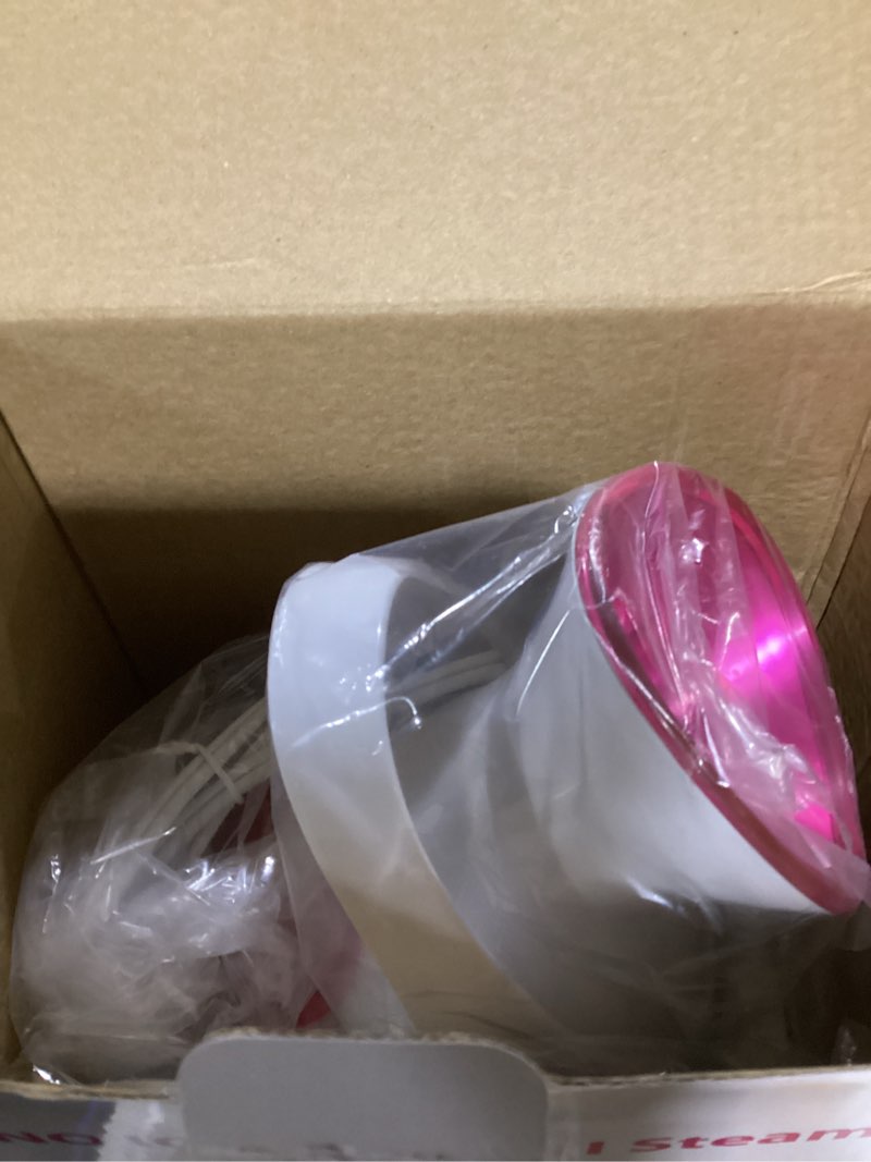 Condition photo showing Good Condition for amconsure facial steamer - nano ionic face steamer warm mist steamer for home sauna spa, humidifier for face steamer for deep cleaning unclogs pores sinuses - bonus 5 piece stainless steel skin kit a-rose red