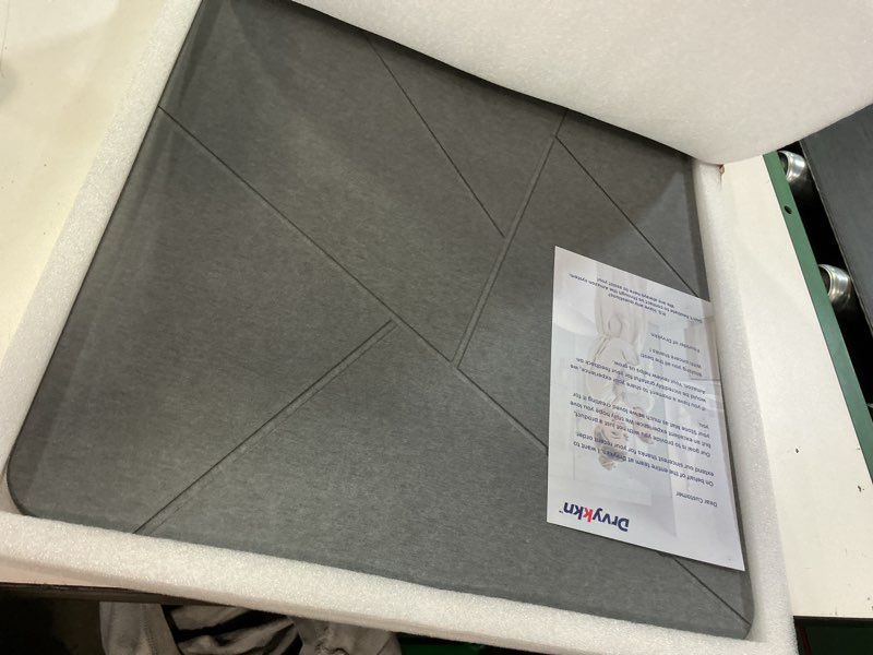 Condition photo showing Good Condition for extra large stone bath mat, 30'' x 17'' diatomaceous earth non-slip stone shower mat, super absorbent diatomite stone mats for bathroom dark grey xl plex dark gray xl 1'5" x 2'6" (rectangular)