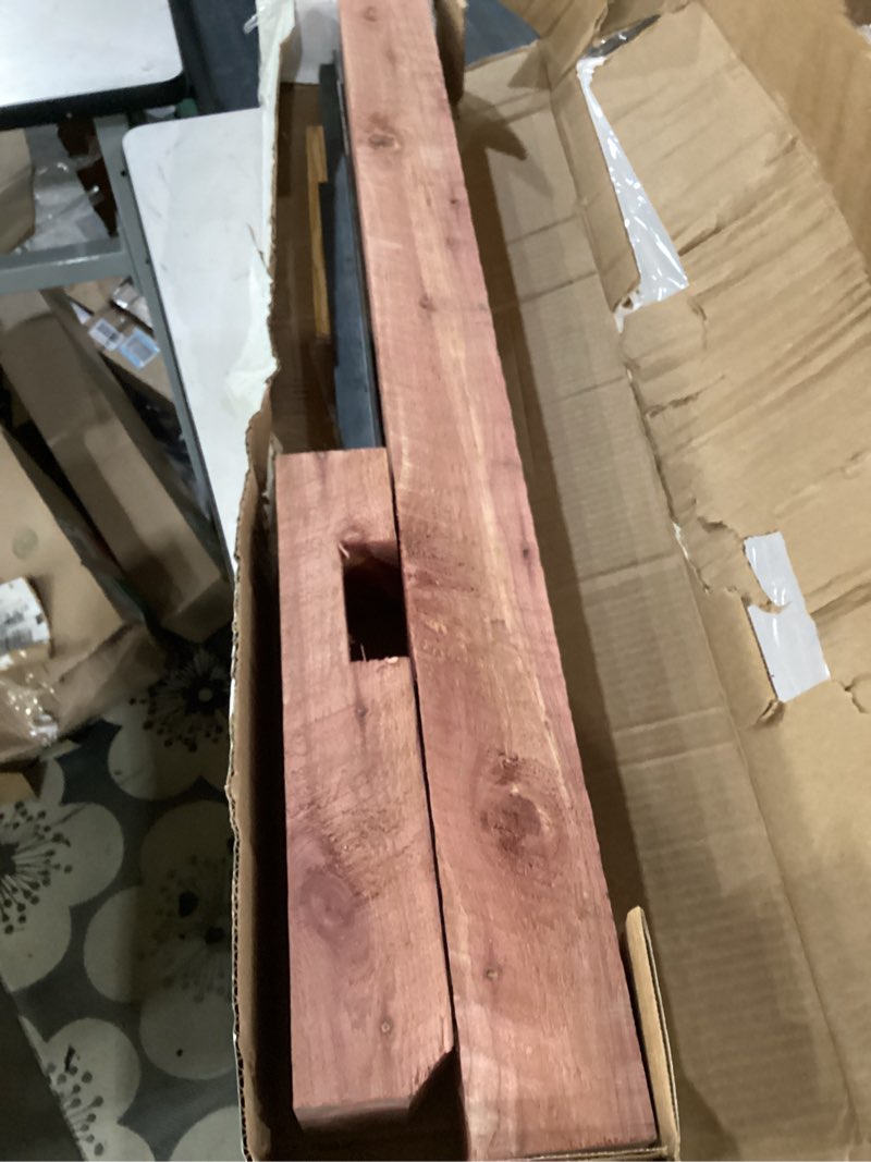 Condition photo showing Good Condition for architectural mailboxes dpk000am drive-in post, no size, aromatic cedar
