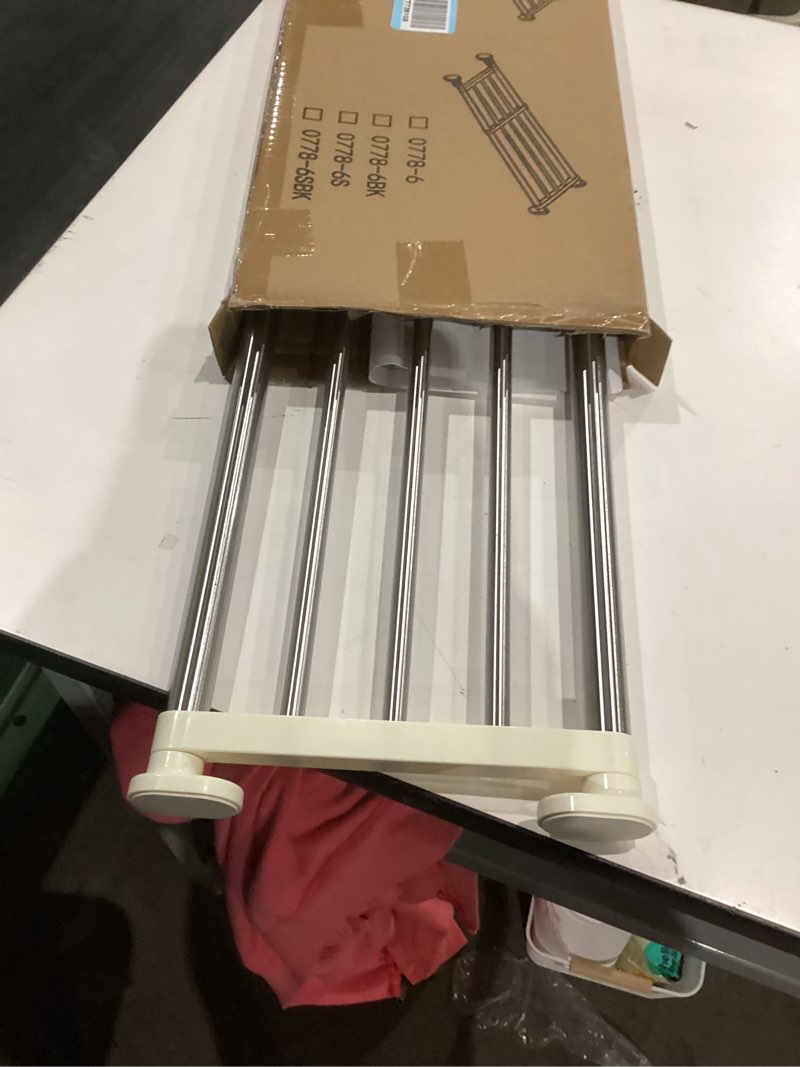 Condition photo showing Good Condition for baoyouni tension shelf adjustable closet rod space saving wardrobe clothes dividers ivory,