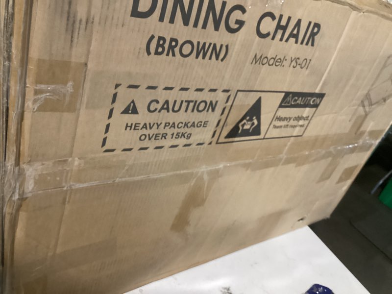Condition photo showing Good Condition for (similar to) mechyin dining chairs set of 4, rustic wood dining room chairs with thickened and strengthened metal steel frame & slat back, modern farmhouse chair for kitchen, dining room (4, dark black) black 4