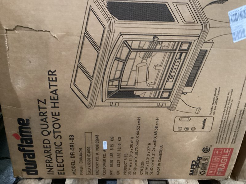 Condition photo showing New/Like New for duraflame Infrared Quartz Electiric Stove Heater - DFI-591-01 - Cinnamon 