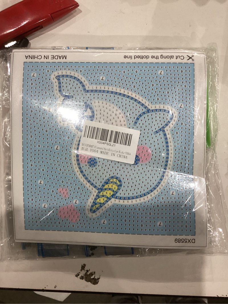 Condition photo showing New/Like New for DIYGEMDOT 6 Pack Diamond Art Kits for Kids, Cute Animals Diamond Painting for Beginners, DIY 5D Gem Art for Girls & Boys Ages 6-8-10-12, Children's Christmas Gifts (6x6 inches) Y004