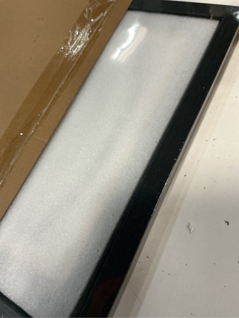Condition photo showing New/Like New for upsimples diploma frame with hd glass, 11x14 black, 1 pack | certificate degree frame, fits 8.5 x 11 with mat, graduation gift for wall and tabletop, black & gold double mats