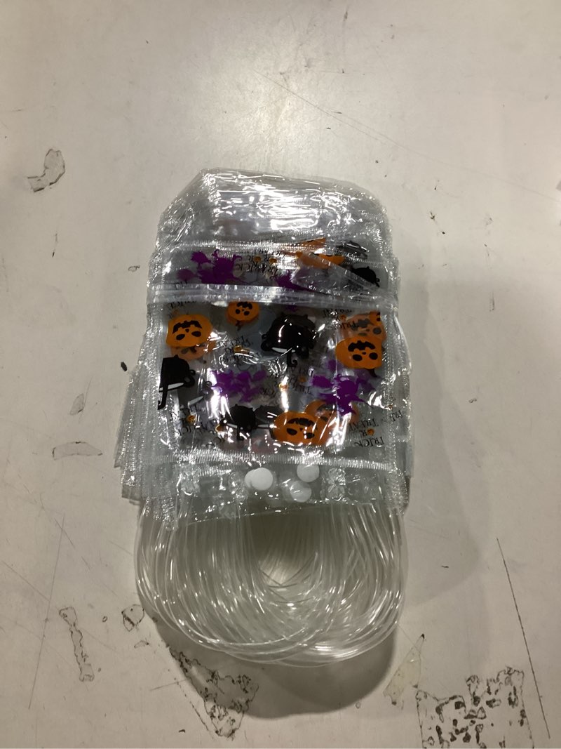 Condition photo showing Good Condition for SATINIOR 24 Pcs Halloween Clear Treat Bags with Handles Pumpkin Castles Clear PVC Gift Goodie Bags for Happy Halloween Gifts