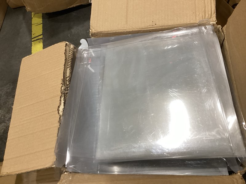 Condition photo showing Good Condition for cididu 6 pack large clear cake box with ribbon, tall cake box carrier 12x12x10 inch, tiered transparent cake packaging boxes with lid and board, pet clear gift containers for birthday wedding party