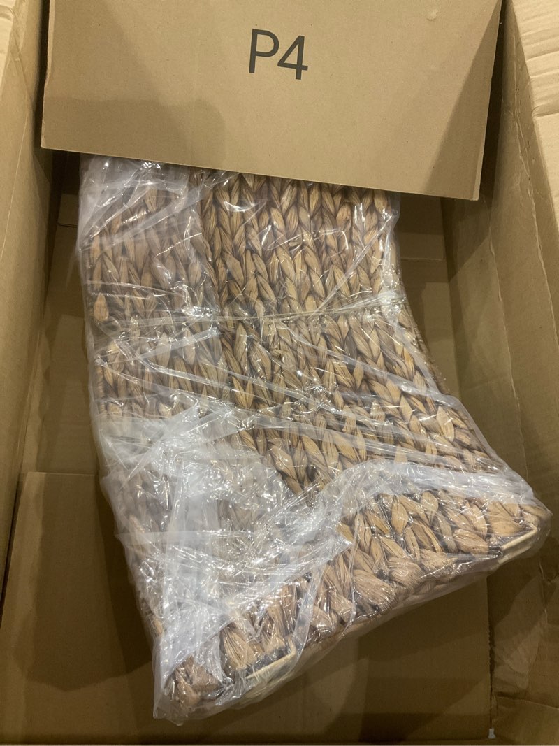 Condition photo showing New/Like New for CENBOSS Rattan Christmas Tree Collar, Wicker Tree Skirt & Stand Base Cover (Brown Wash, 42 inch) Brown Wash 42 inch