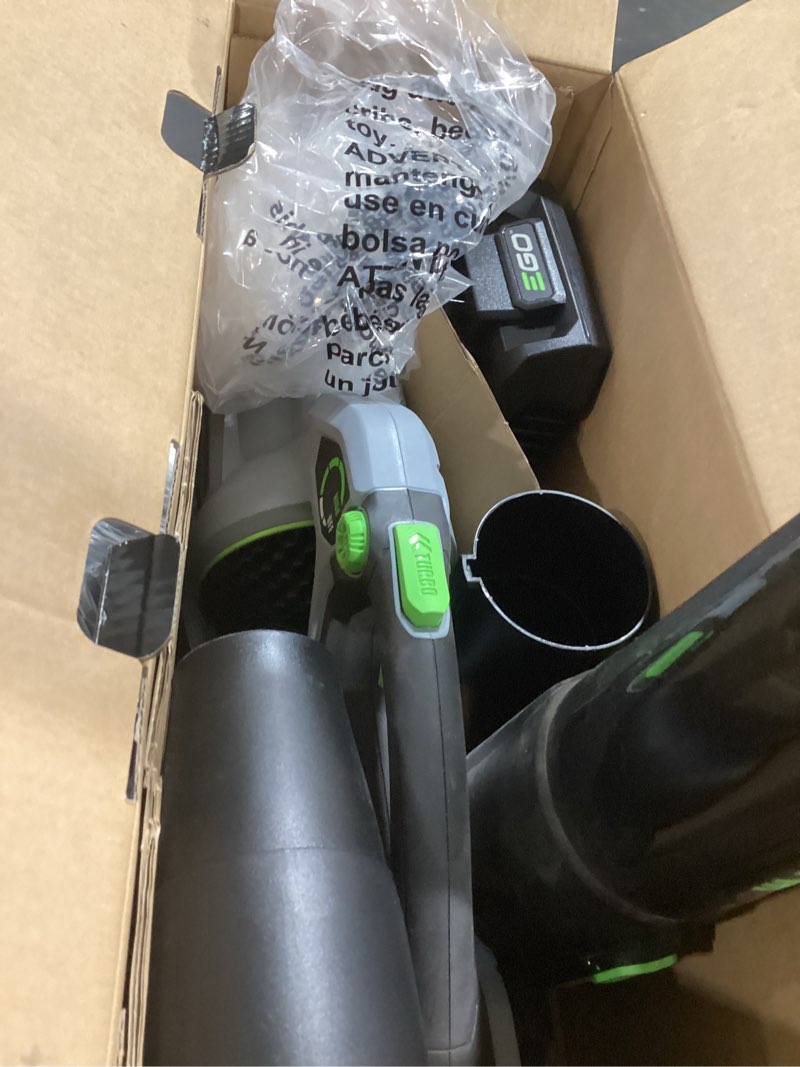 Condition photo showing Good Condition for ego power+ 56-volt 670-cfm 180-mph battery handheld leaf blower 4 ah (battery and charger included)