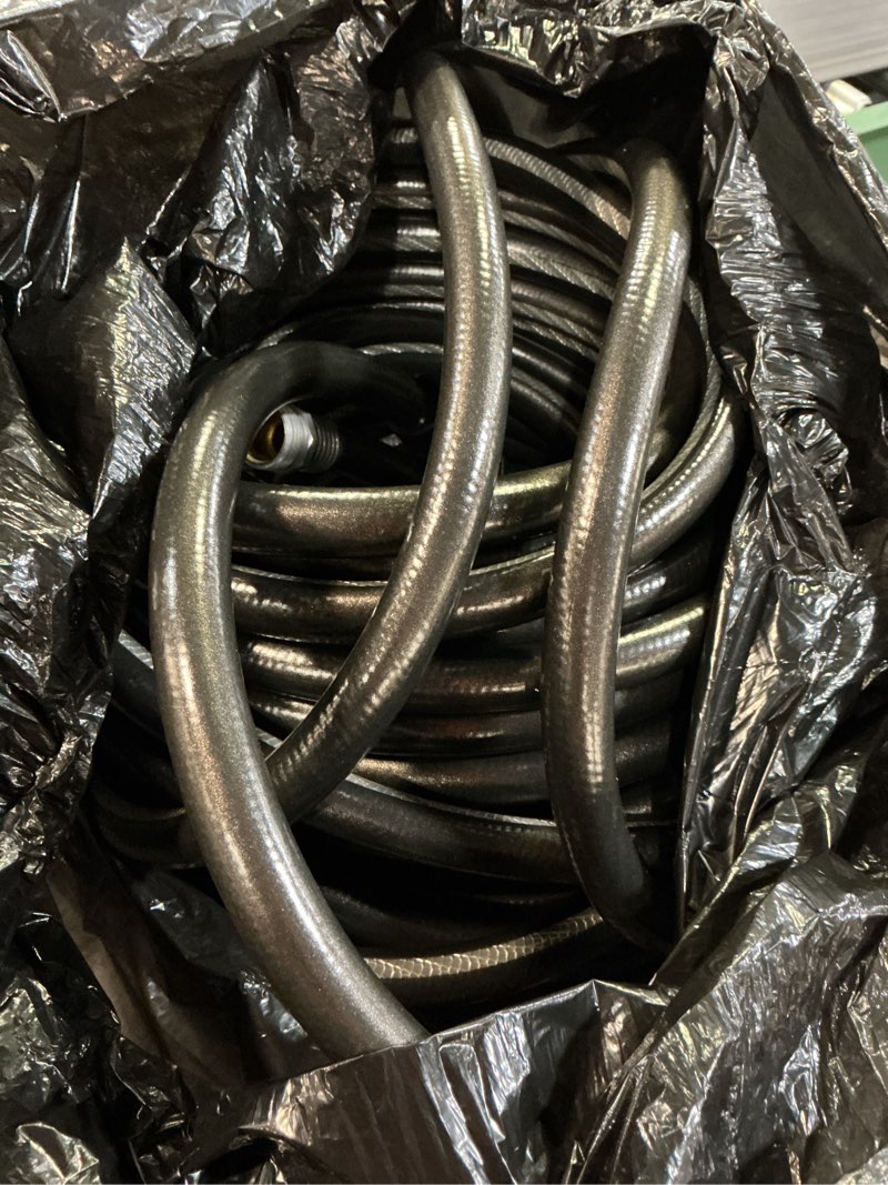 Condition photo showing Good Condition for neverkink teknor apex 5/8-in x 100-ft heavy-duty kink free vinyl gray coiled hose