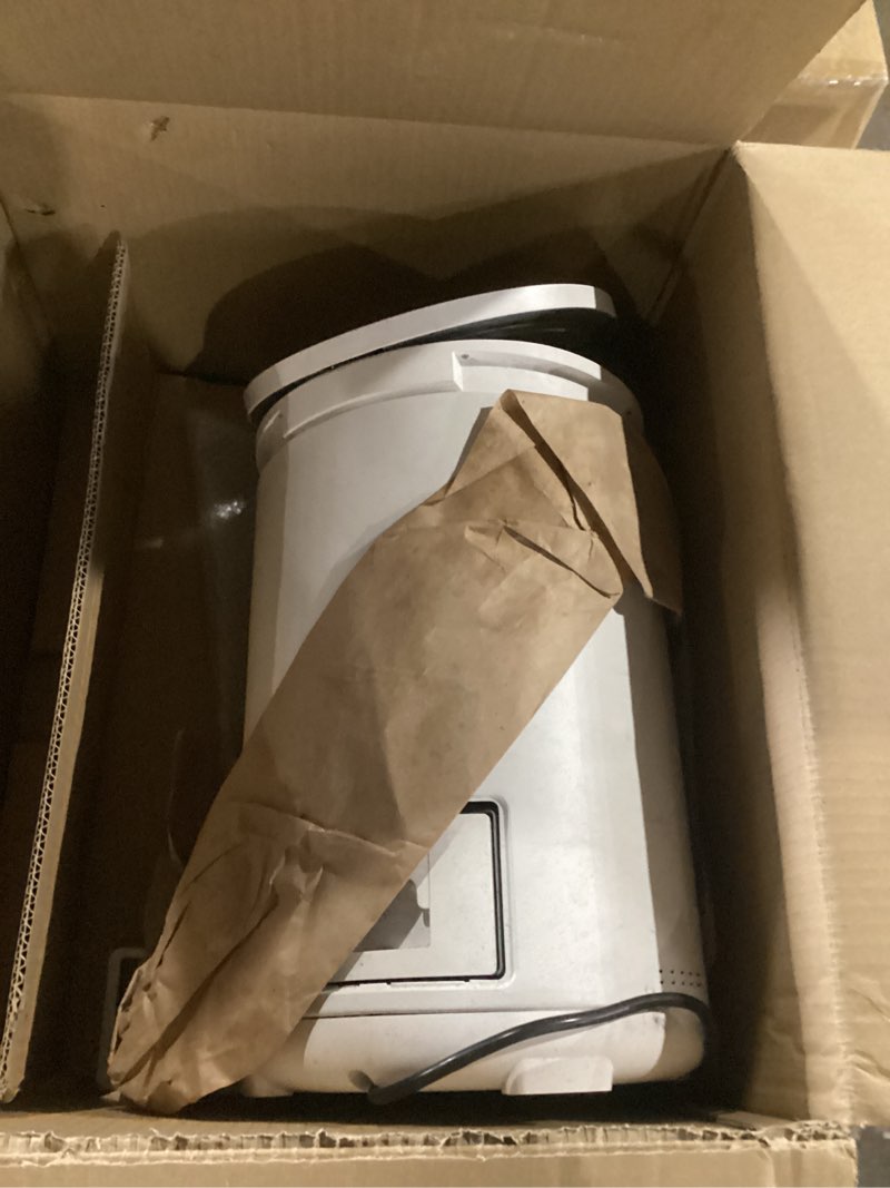 Condition photo showing As Is for 4.5l electric composter for kitchen, countertop compost bin with 820g activated carbon filter, 4 smart modes, odorless & quiet smart compost bin kitchen, turn scraps to pre-compost