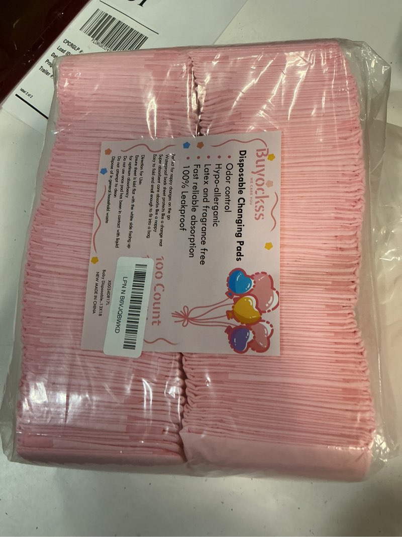 Condition photo showing New/Like New for disposable changing pad liners pack of 100 baby incontinence changing pads diaper underpads ultra soft super absorbent waterproof mat 13 x18 in 13x18 inch (pack of 100) 100.0
