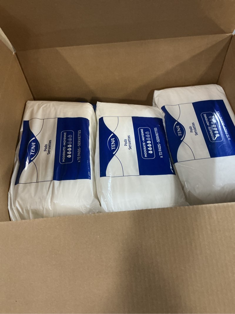 Condition photo showing New/Like New for Tena Incontinence Pads, Bladder Control & Postpartum for Women, Moderate Absorbency, Long, Intimates - 216 Count Regular 216