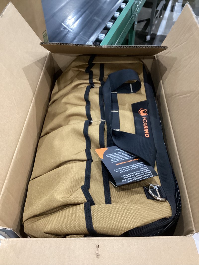 Condition photo showing Good Condition for Heavy Duty Tool Bag 16-Inch, 42-Pocket Portable Empty Tool Box Organizer Storage, Anti-Collapse Toolbox Organization, 1200D Oxford Soft Handle Carrying Toolbag, Gifts for Men Father Dad 16 inch