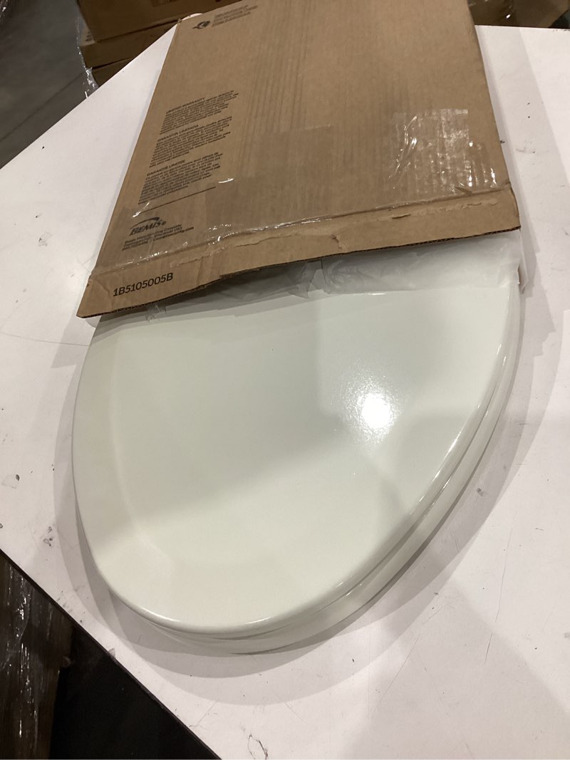 Condition photo showing Good Condition for bemis 1500ec durable wood toilet seat with easy clean hinges, made in usa, elongated, biscuit biscuit elongated