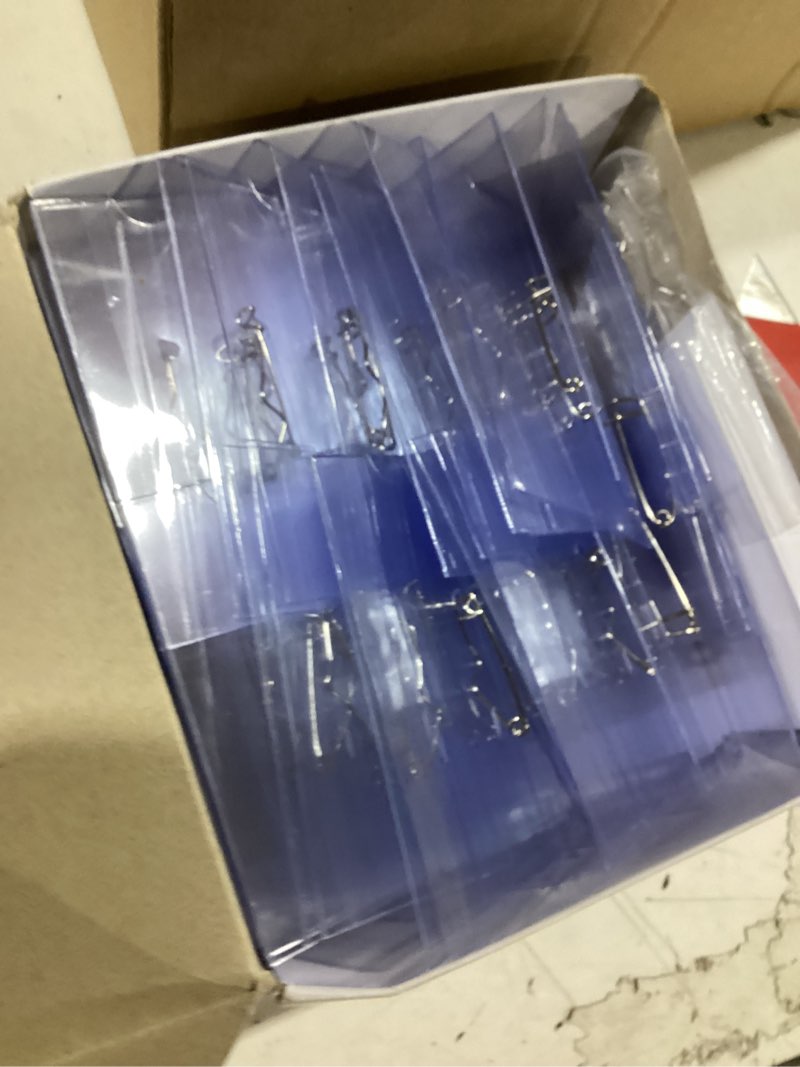 Condition photo showing Good Condition for 50 pcs pin style name badge holders, name tags with pins, clear plastic name tag holders, with 50 pcs inserts fit card (3.54 x 2.13 inch)