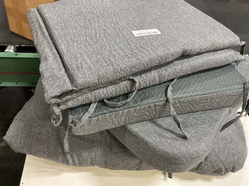 Condition photo showing Good Condition for crauru glider rocker replacement cushion set with storage pockets breathable fine linen fabric & hig