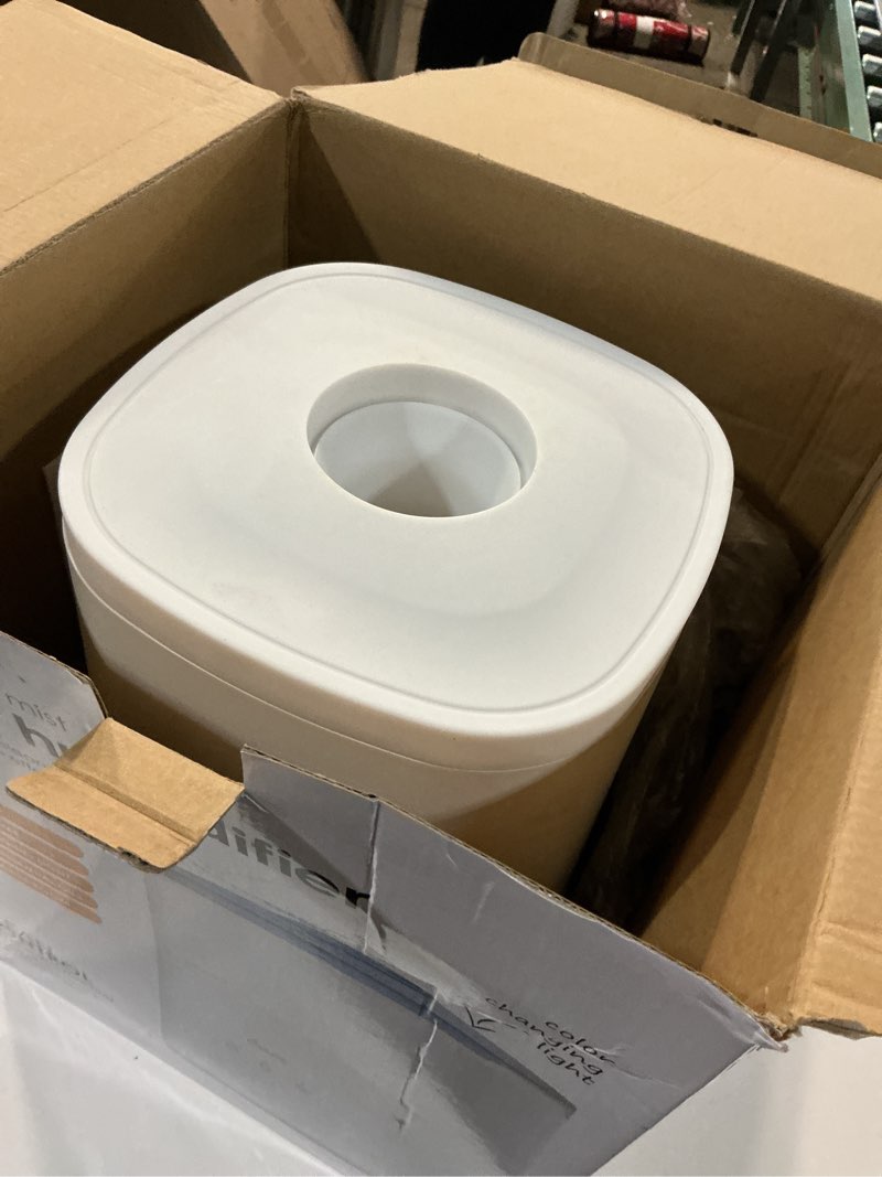 Condition photo showing As Is for Crane Top Fill Ultrasonic Cool Mist Humidifier for Bedroom and Large Rooms, 1.2 Gallon Essential Oil Diffuser with Nightlight and Auto Shut-Off