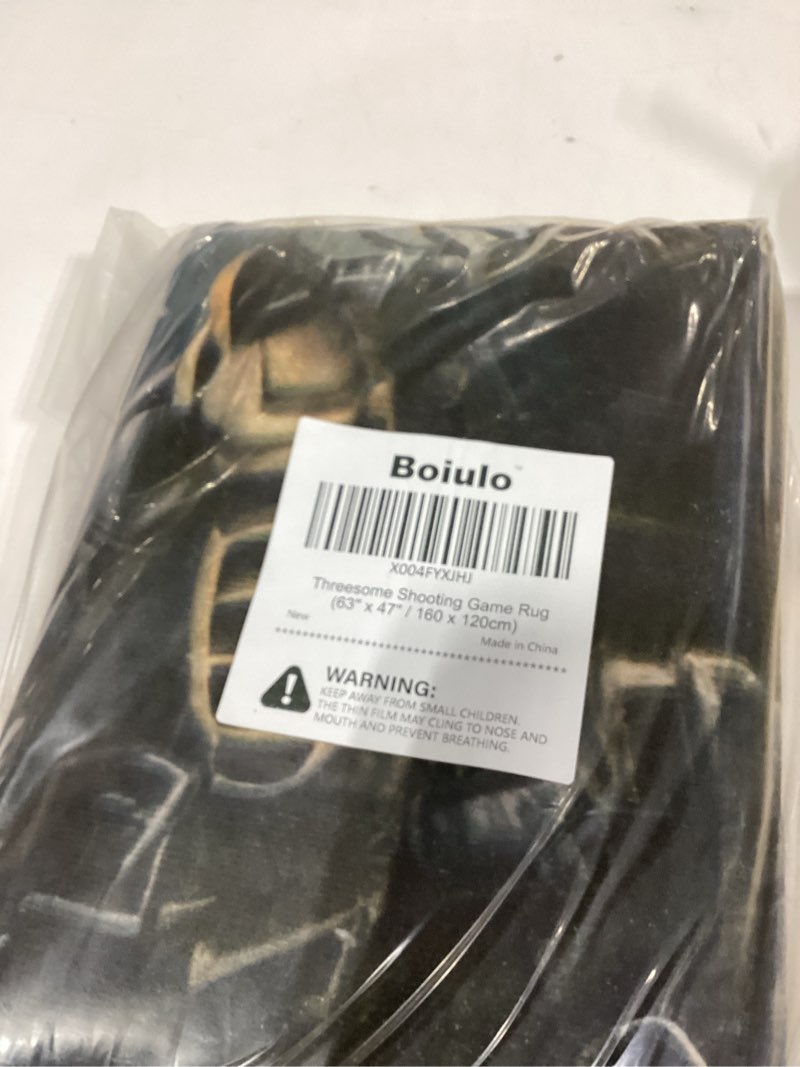 Condition photo showing New/Like New for Shooting Game Rug Teen Boys Carpet with Battle Games Element Decoration Mat, War Game Rugs for Boy’s Bedroom Living Room Playroom, Non-Slip Children Gaming Area Rugs (Threesome, 63" x 47") 3'11" x 5'3" (Rectangular) Threesome