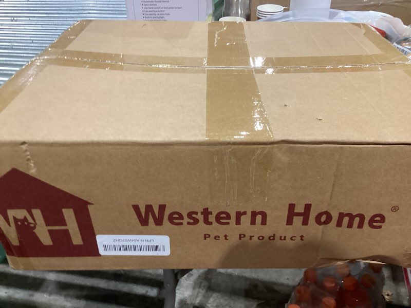 Condition photo showing Good Condition for WESTERN HOME Cooling Elevated Dog Bed for Large Dogs, Portable Indoor & Outdoor Raised Dog Bed with Breathable Mesh, Chew Proof Pet Hammock Cots with Removable and Waterproof Bolsters 48.0"L x 35.0"W x 8.0"Th Grey