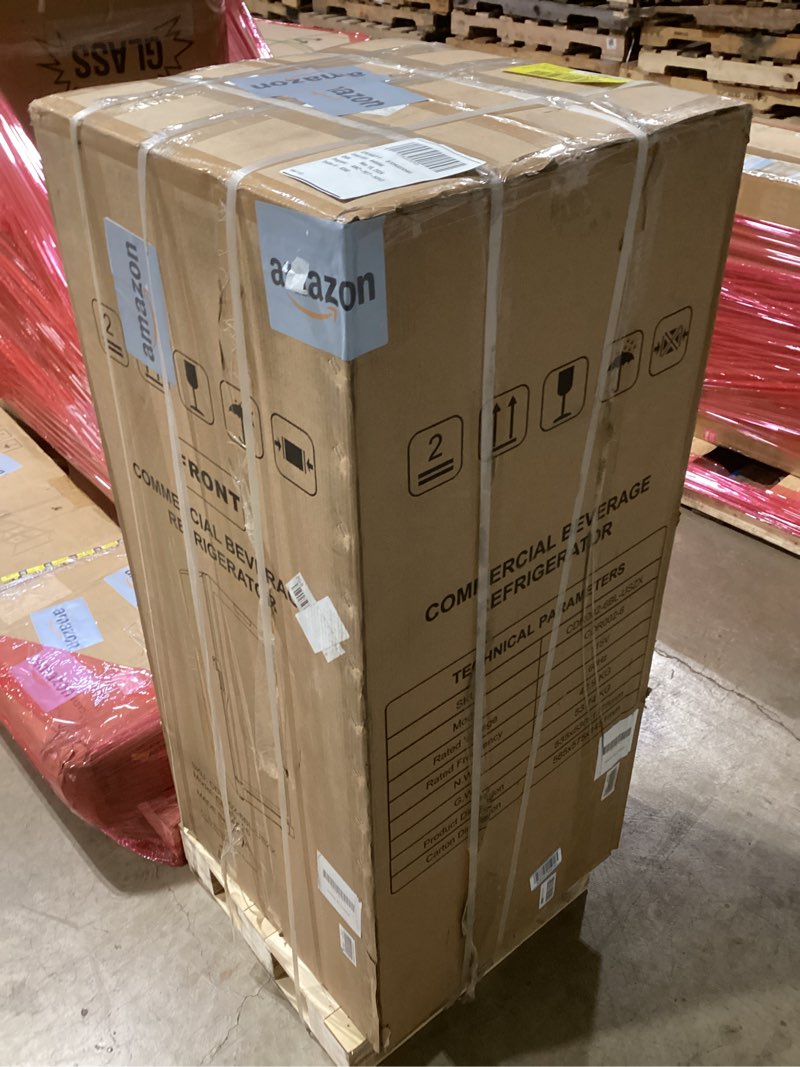 Condition photo showing New/Like New for 6 cu.ft commercial refrigerators, display fridge with double-tempered glass door, beverage cooler for bar, office, restaurant, outdoor beverage refrigerator with locking, key & led