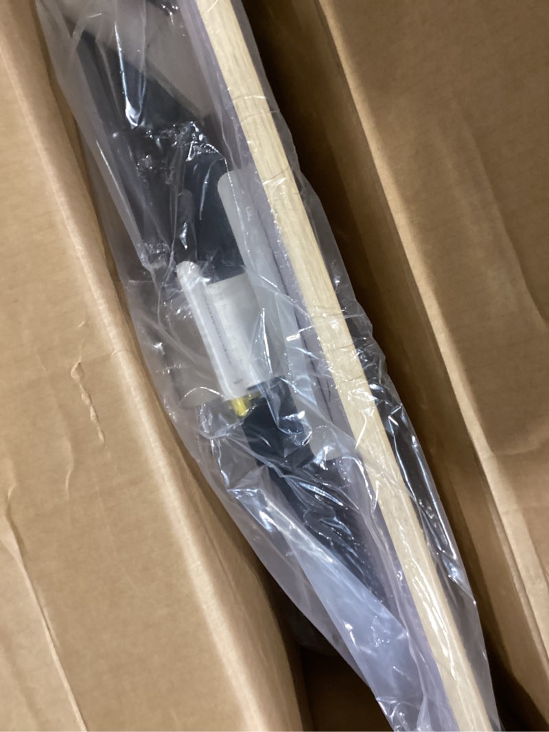 Condition photo showing Good Condition for 25 Inch Mobile Folding Desk - No Assembly Pneumatic Sit-Stand Desk, 29-42" Height Adjustable Rolling Laptop Desk with Hidden Wheels, 0-90° Tilt Top for Home Office, Craft & Study Beige