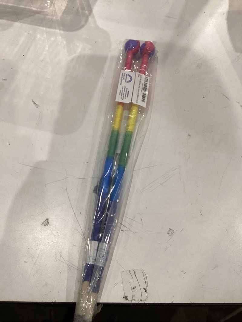Condition photo showing New/Like New for Sarah's Silks Rainbow Streamer - 8' Long Ribbon Wand for Kids, Pretend Play, Dance, Baton Stick Twirling, and Gymnastics Party Favors | 100% Silk and Wood Montessori and Waldorf Toys 2