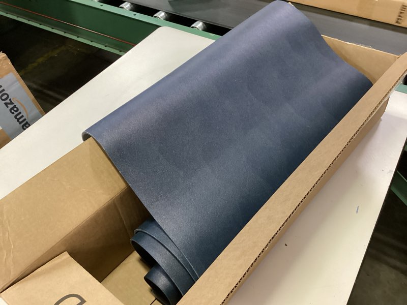 Condition photo showing As Is for ACCUMTEK Ultra Thin Bath Mat, Upgrade Backing Non Slip Thin Bath Mats Fit Under Door, Quick Dry