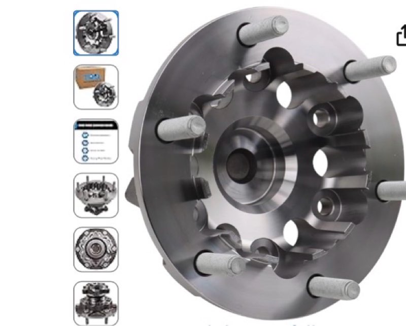 TRQ Wheel Bearing & Hub Assembly Compatible with 2020-2023 Ford Transit-150 Transit-250 Transit-350 2020-2022 Transit-350 HD
